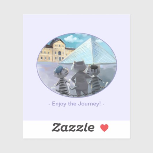 ルーヴルのビニール楽しむステッカー – (様々なサイズ) シール (シート)