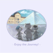 ルーヴルのビニール楽しむステッカー – (様々なサイズ) シール (正面)