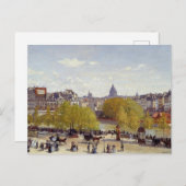ルーヴルパリの埠頭 – モネ有名絵画店 シーズンポストカード (正面/裏面)
