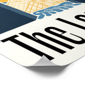 ルーヴルパリフランス抽象芸術旅行フローラアート ポスター (角)