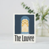 ルーヴルパリフランス抽象芸術旅行フローラアート ポストカード (スタンド正面)