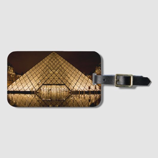 ルーヴルピラミッド ラゲッジタグ (正面横)