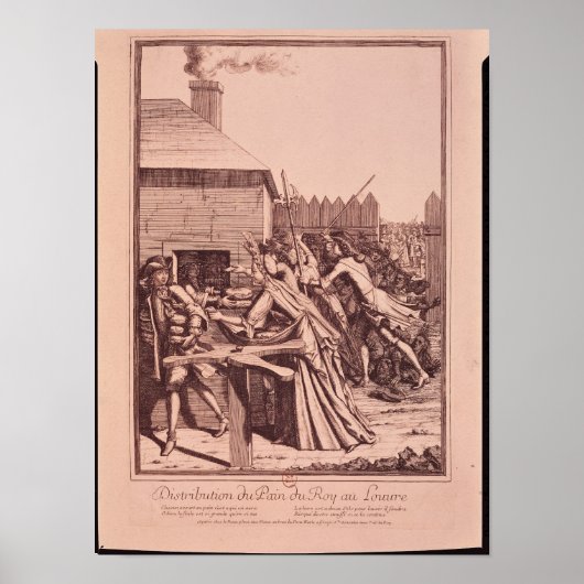 ルーヴル美術館でのパンの流通 ポスター (正面)