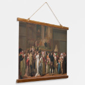 ルーヴル美術館で開催されたダビデの「戴冠式」 吊り下げ型タペストリー (傾斜あり)