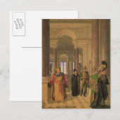 ルーヴル美術館のメイン階段, 1817 ポストカード (正面/裏面)