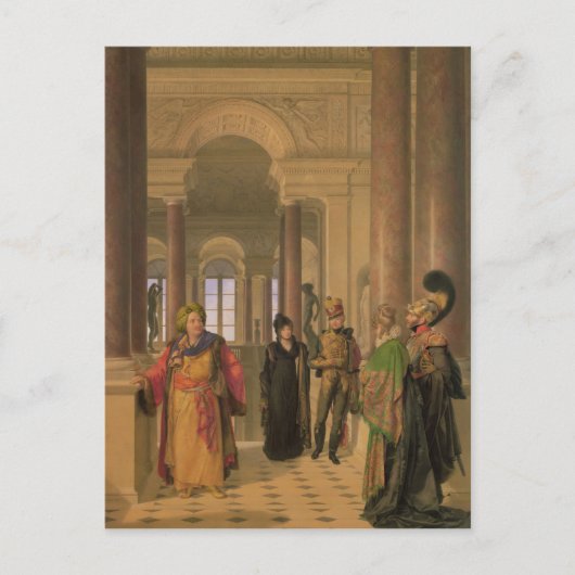 ルーヴル美術館のメイン階段, 1817 ポストカード (正面)