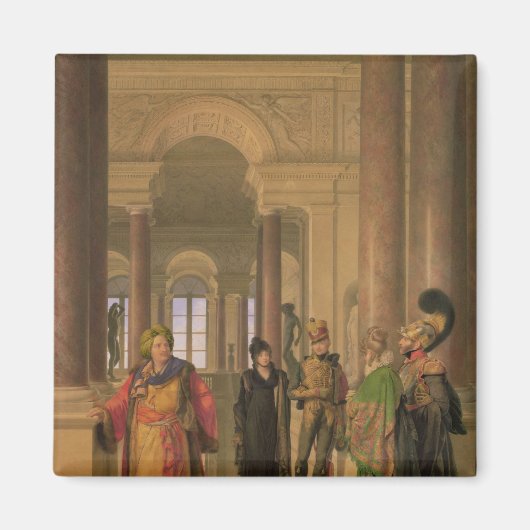ルーヴル美術館のメイン階段, 1817 マグネット (正面)