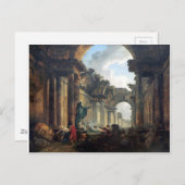 ルーヴル美術館の想像上の景色 ポストカード (正面/裏面)