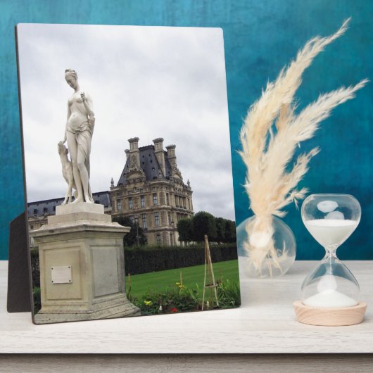 ルーヴル美術館の敷地内の像 フォトプラーク (側面)