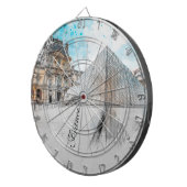 ルーヴル美術館の水彩スケッチ，フランス ダーツボード (正面右)