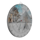 ルーヴル美術館の水彩スケッチ，フランス ダーツボード (正面左)