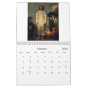 ルーヴル美術館の絵画 カレンダー (2月 2026)