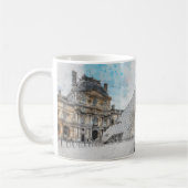 ルーヴル美術館コーヒーマグ – ヴィンテージパリフランス コーヒーマグカップ (左)
