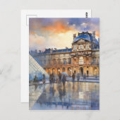 ルーヴル美術館パリアート ポストカード (正面/裏面)