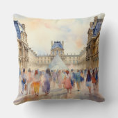 ルーヴル美術館パリフランス装飾用クッション クッション (裏面)