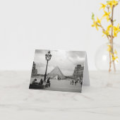 ルーヴル美術館ピラミッド型カード カード (黄色い花)