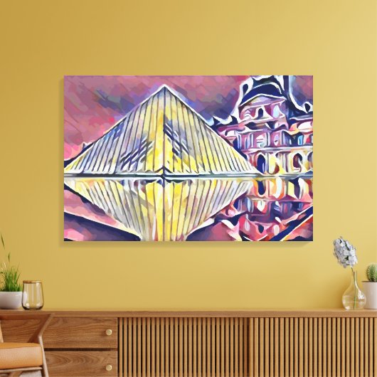 ルーヴル美術館 キャンバスプリント (インサイチュ (リビング))