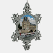 ルーヴル美術館 スノーフレークピューターオーナメント (左)