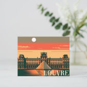 ルーヴル美術館：パリのエレガンスと文化グランデウ シーズンポストカード (スタンド正面)