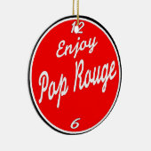 ルー楽しむポップ・アートのゲ セラミックオーナメント (右)