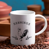 ルー素朴スタパーソナライズされたーの白黒 コーヒーマグカップ