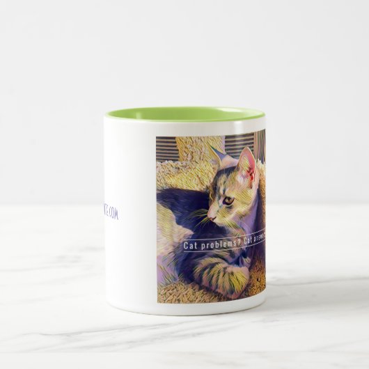 ルー・コステロ、かわいい子猫マグ ツートーンマグカップ (中央)