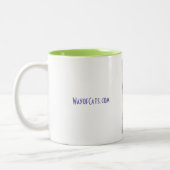 ルー・コステロ、かわいい子猫マグ ツートーンマグカップ (左)