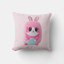 ルー・ルー。かわいいピンクの生き物。 クッション