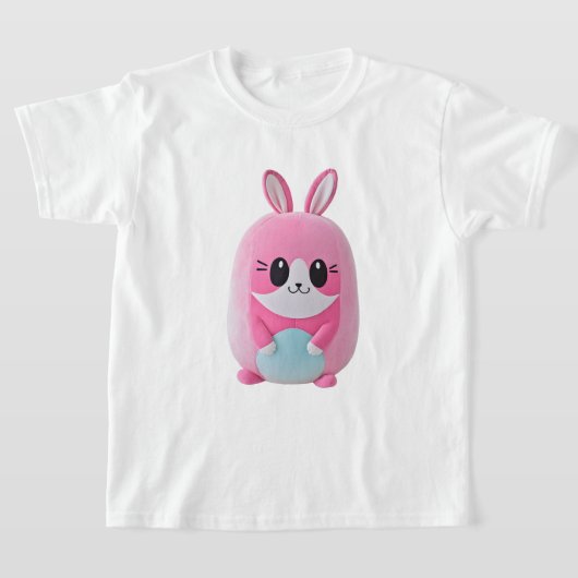 「ルー・ルー」可愛らしいピンクの生き物。 Tシャツ (レイダウン)