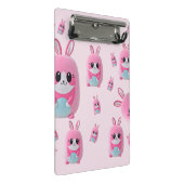 「ルー・ルー」可愛らしいピンク色の生き物 ミニクリップボード (アングル)