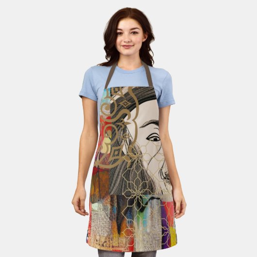 ル祝ミ エプロン (着用した状態)