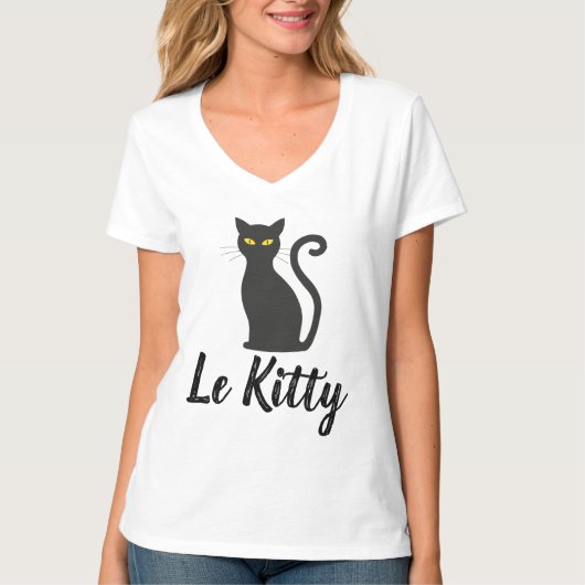 ル・キティ フレンチキャット Tシャツ (正面)