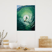 ル・クール・ド・ラ・ヴァーグ(波のハート) ポスター (キッチン)