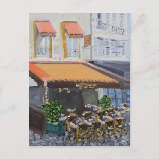 ル・グラン・カフェ： フランス、フォンテーヌブロー ポストカード (正面)