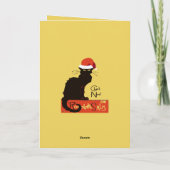 ル・シャ・ノエル クリスマス・パロディ 苦しそうな カット・アウト シーズンカード (裏面)