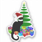 ル・シャ・ノワール サンタハット クリスマス シール (正面)