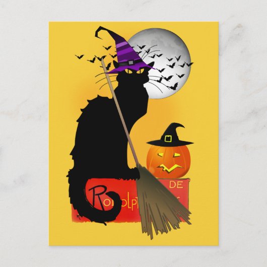 ル・シャ・ノワール ハロウィン 魔女 ポストカード (正面)