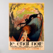 ル・シャ・ノワール 1922年戯曲ポスター アンリ・デバルビュー ポスター (正面)