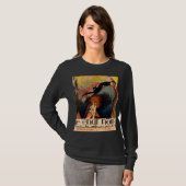 ル・シャ・ノワール 1922年戯曲ポスター アンリ・デバルビュー Tシャツ (正面フル)