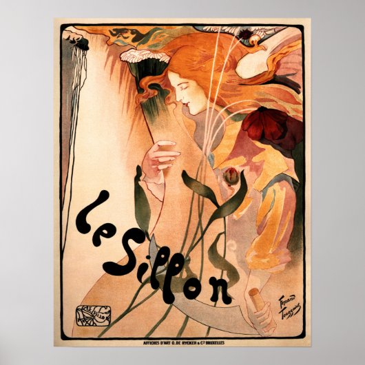 ル・シロン・リブレ・エステティック1895フェルナント・トゥーサン ポスター (正面)