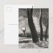 ル・ジュウル(ザ・プレイヤー)byオディロン・レドン ポストカード (正面/裏面)