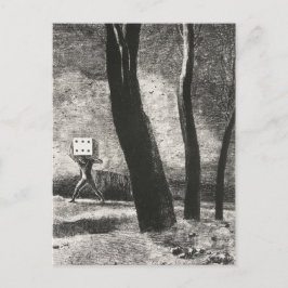 ル・ジュウル（ザ・プレイヤー）byオディロン・レドン ポストカード