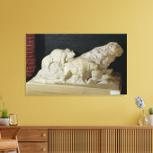 ル・ビソン彫刻のコピー キャンバスプリント (インサイチュ (リビング))