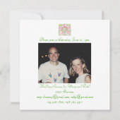 「ル・プリンテンプス」のシャワー招待状 招待状 (裏面)