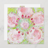 「ル・プリンテンプス」のシャワー招待状 招待状 (正面/裏面)