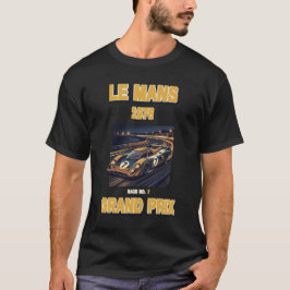 ル・マン1976 ビンテージ グランプリ レーシング ポスター Tシャツ