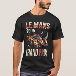 ル・マン 2005 ヴィンテージ グランプリ レーシング ポスター Tシャツ
