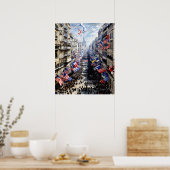 ル・モントルジェイユ通りパリにて ポスター (キッチン)