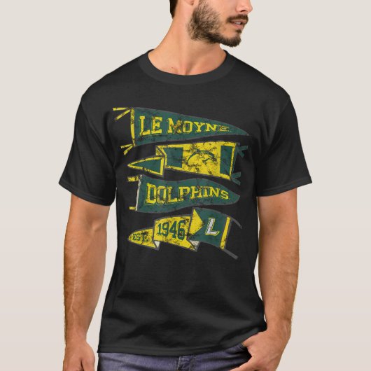 ル・モーヌ大学ドルフィンズ ダストレス加工 Tシャツ (正面)