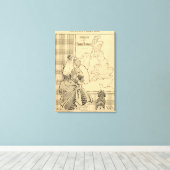 ル・リールのヴィクトリア女王の漫画 キャンバスプリント (インサイチュ (ウッドフロア))